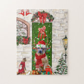 Ridgeback Dog Kerstmis Rhodezesisch Legpuzzel (Verticaal)