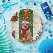 Ridgeback Dog Kerstmis Rhodezesisch Papieren Bordje (Feest)