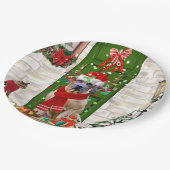 Ridgeback Dog Kerstmis Rhodezesisch Papieren Bordje (Gekanteld)