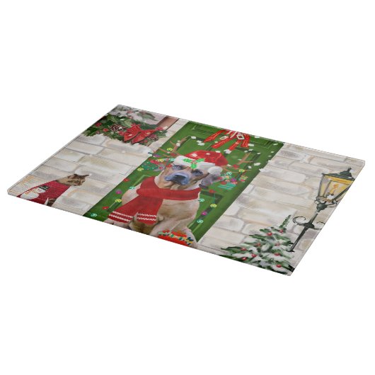 Ridgeback Dog Kerstmis Rhodezesisch Snijplank (Hoek)