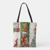 Ridgeback Dog Kerstmis Rhodezesisch Tote Bag (Achterkant)