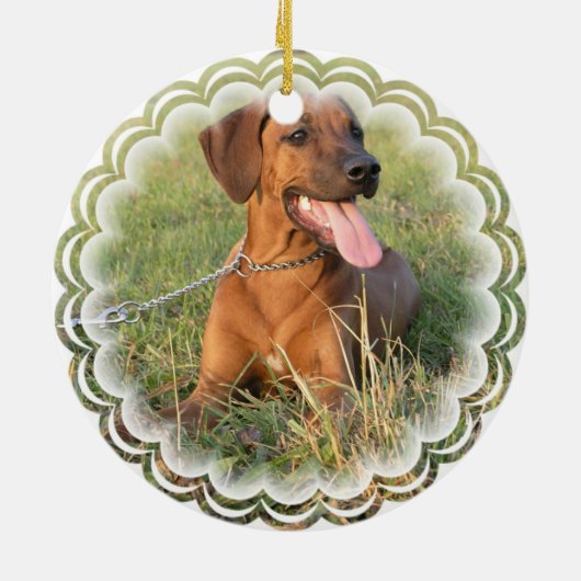 Ridgeback Dog Ornament (Achterkant)