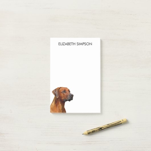 Ridgeback Dog Post-it® Notes (Op bureau)