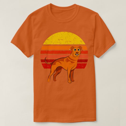 Ridgeback Dog Retro T-shirt (Design voorkant)