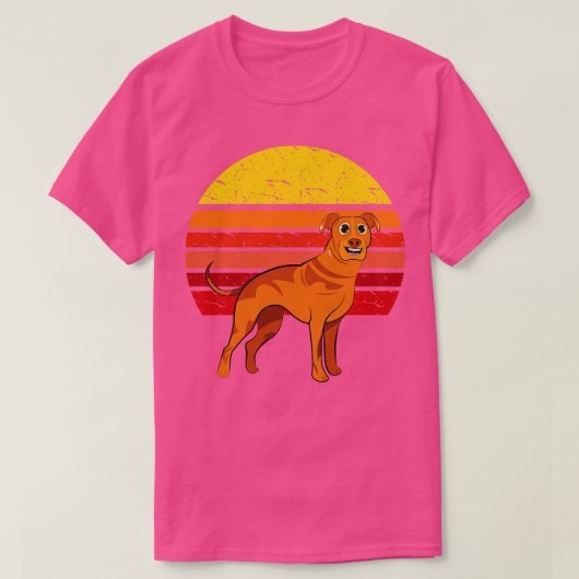 Ridgeback Dog Retro T-shirt (Design voorkant)