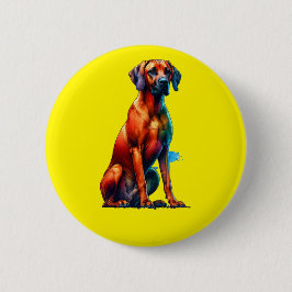Ridgeback Dog Ronde Button 5,7 Cm
