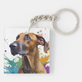 Ridgeback Dog Sleutelhanger (Achterkant)