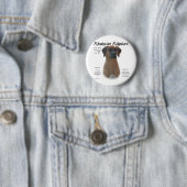 Ridgeback History-ontwerp voor Rhodezische Ridgeba Ronde Button 5,7 Cm (In situ)