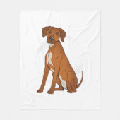 Ridgeback-hond uit Rhodezië Fleece Deken (Voorkant)
