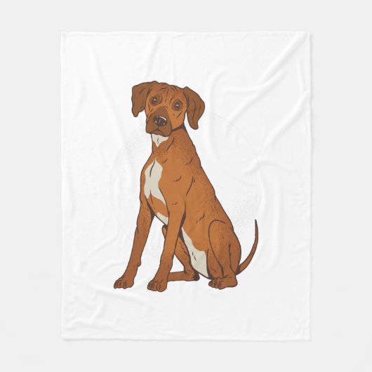 Ridgeback-hond uit Rhodezië Fleece Deken (Voorkant)