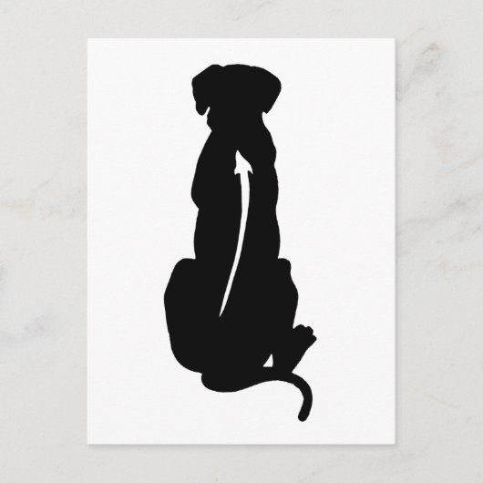 Ridgeback Hondenras Spine Rhodezische Ridgeback Briefkaart (Voorkant)