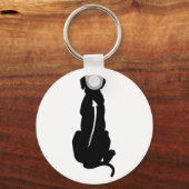 Ridgeback Hondenras Spine Rhodezische Ridgeback Sleutelhanger (Voorkant)