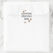 Ridgeback mama Rhodesian Ronde Sticker (Tas)