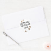 Ridgeback mama Rhodesian Ronde Sticker (Envelop)