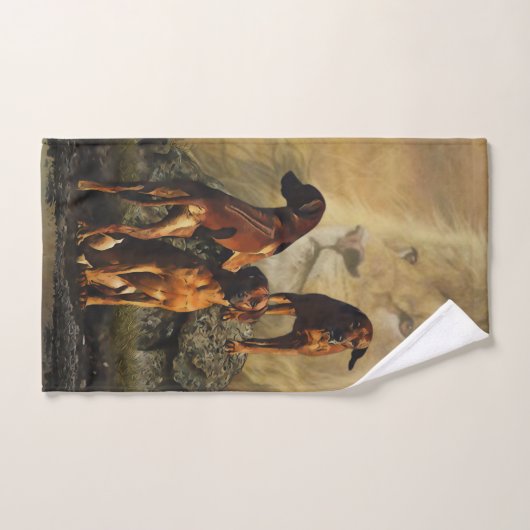 Ridgeback met Rhodezisch Ridgeback met Lion Bad Handdoek (Handdoek)