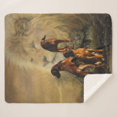 Ridgeback met Rhodezisch Ridgeback met Lion Sherpa Deken (Voorkant (horizontaal))