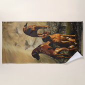 Ridgeback met Rhodezisch Ridgeback met Lion Strandlaken (Voorkant)