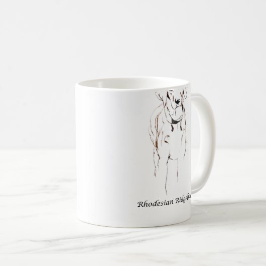 Ridgeback-mok Rhodezische Ridgeback Koffiemok (Voorkant rechts)