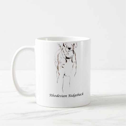 Ridgeback-mok Rhodezische Ridgeback Koffiemok (Links)
