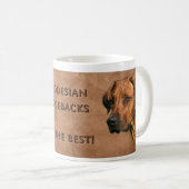 Ridgeback-mok Rhodezische Ridgeback Koffiemok (Voorkant rechts)