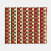 Ridgeback Puppy Tekening - Vrolijk Kerstfeest Fleece Deken (Voorkant (Horizontaal))