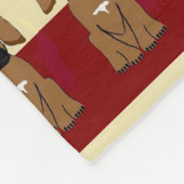 Ridgeback Puppy Tekening - Vrolijk Kerstfeest Fleece Deken (Hoek)