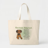 Ridgeback Rhodesian Gifts Grote Tote Bag (Voorkant)