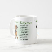 Ridgeback Rhodesian Gifts Koffiemok (Voorkant links)