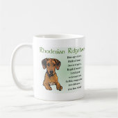 Ridgeback Rhodesian Gifts Koffiemok (Links)