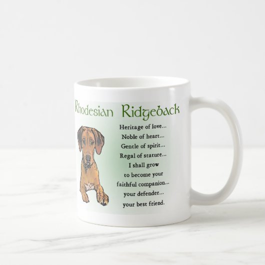 Ridgeback Rhodesian Gifts Koffiemok (Rechts)