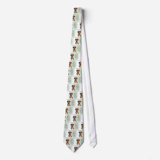 Ridgeback Rhodesian Gifts Stropdas (Voorkant)