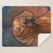 Ridgeback Rhodezisch Portret Sherpa Deken (Voorkant (horizontaal))