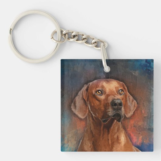 Ridgeback Rhodezisch Portret Sleutelhanger (Voorkant)