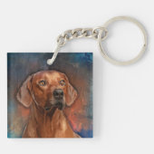 Ridgeback Rhodezisch Portret Sleutelhanger (Achterkant)