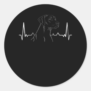 Ridgeback Rhodezische rugslag Ronde Sticker