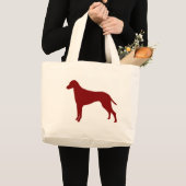 Ridgeback (rood) grote tote bag (Voorkant (product))