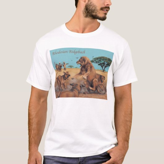 Ridgeback-Shirt Rhodezische Ridgeback T-shirt (Voorkant)
