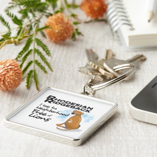 Ridgeback sleutelhanger Rhodesian (Zijkant)