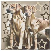 Ridgeback Star Fabric Rhodesian Ridgeback Star Stof (Close Up)