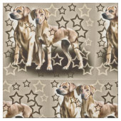 Ridgeback Star Fabric Rhodesian Ridgeback Star Stof (Swatch)