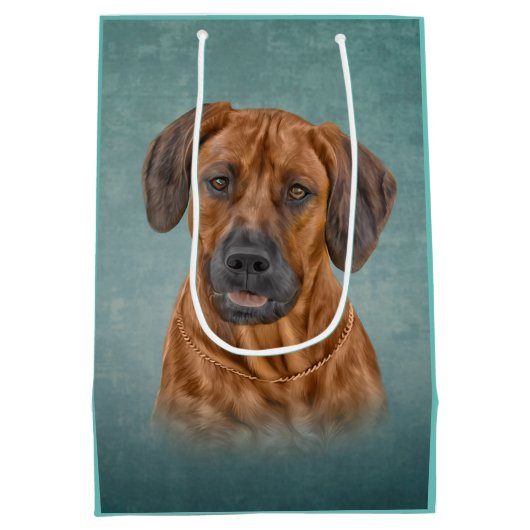 Ridgeback tekenen medium cadeauzakje (Achterkant)