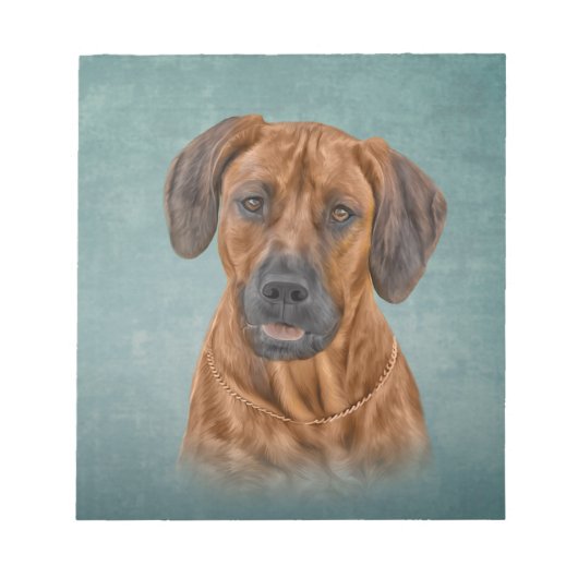 Ridgeback tekenen notitieblok (Voorkant)