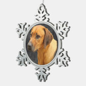 Ridgeback Tin Sneeuwvlok Ornament (Rechts)
