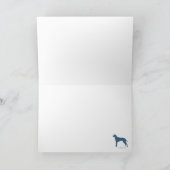 Ridgebacks die de Ar van de Kerstman trekken Feestdagen Kaart (Binnen)