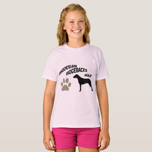 Ridgebacks-regel T-shirt (Voorkant volledig)