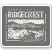 RIDGECREST KERN CALIFORNIA  STICKER (Voorkant)