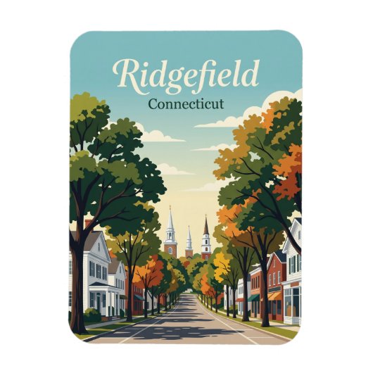 Ridgefield Connecticut Magneet (Verticaal)