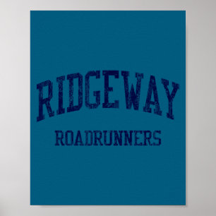 Ridgeway middelbare school hs memphis tn vintage s poster