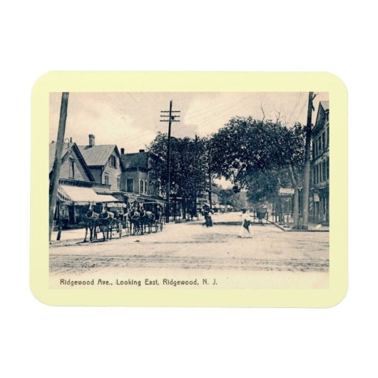 Ridgewood Ave., Ridgewood, NJ Style Magneet (Horizontaal)