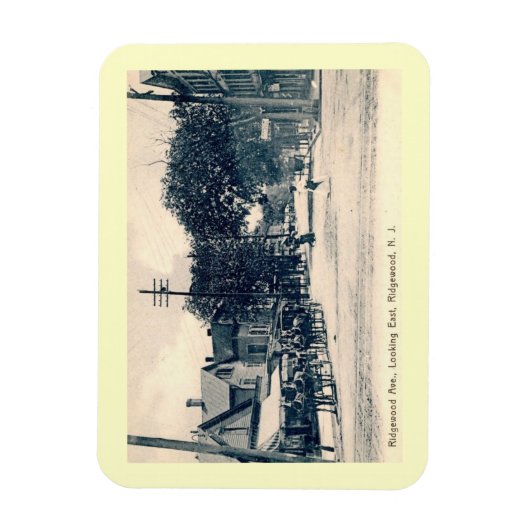 Ridgewood Ave., Ridgewood, NJ Style Magneet (Verticaal)